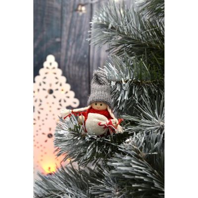 30. LALECZKA DEKORACYJNA Z WORKIEM CZERWONA GIRL 7,5CM