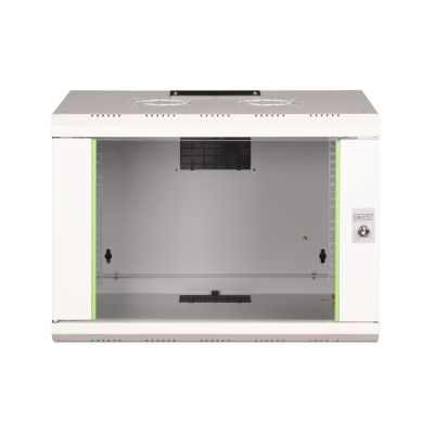 4. Digitus Szafa sieciowa wisząca Unique 19" 7U rack 600x450, drzwi szyba, szary, niedzielona, złożona, 100kg
