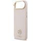 6. Etui Guess Grained Strass Logo MagSafe na iPhone Air - różowe
