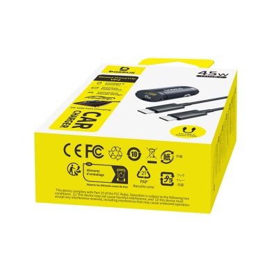 10. Ładowarka samochodowa Baseus PrimeTrip VP2 45W USB-C z kablem 60W USB-C do USB-C 1m - czarna