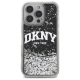 3. DKNY DKHCP16LLBNAEK iPhone 16 Pro 6.3"    czarny/black hardcase Liquid Glitter Arch Logo
