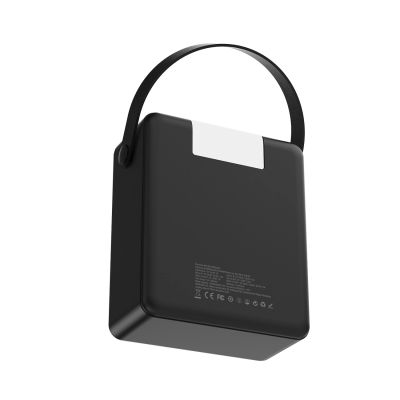 4. Powerbank Wozinsky W8-B 100000mAh 30W 2xUSB-A i 2xUSB-C  z latarką - czarny