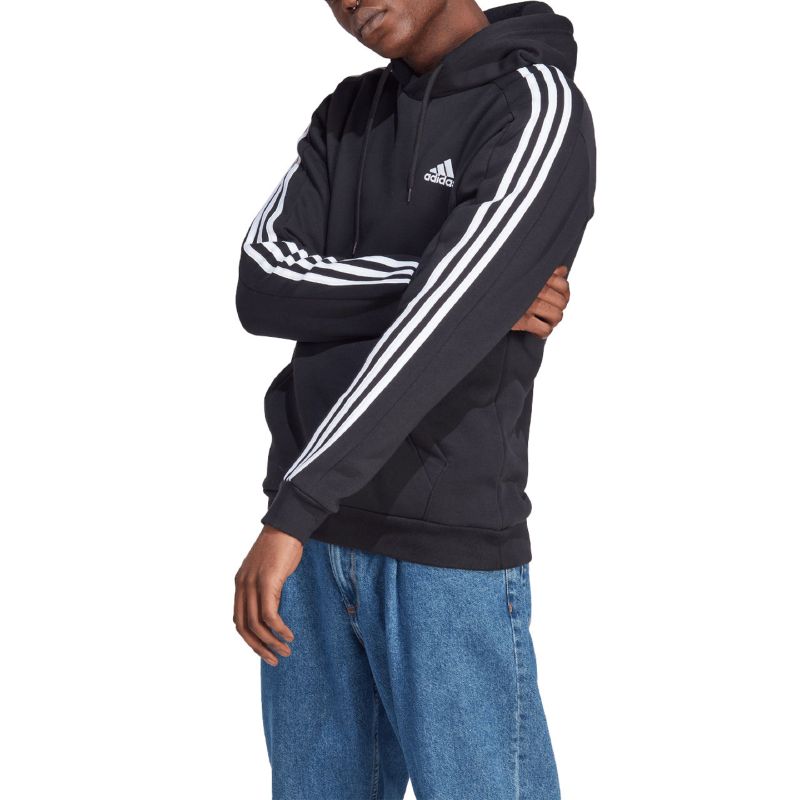 10. Bluza adidas Essentials Fleece 3-Stripes Hoodie M IB4028