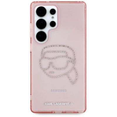 3. Etui Karl Lagerfeld Rhinestones K. Head Logo Samsung Galaxy S25 Ultra różowy