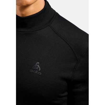 6. Koszulka męska Odlo BL TOP turtle neck l/s ACTIVE WARM ECO roz. M Czarna