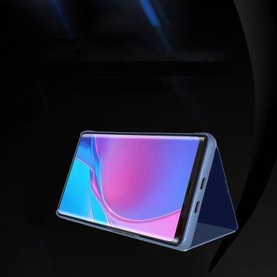 3. Clear View Case futerał etui z klapką Xiaomi Redmi K40 Pro+ / K40 Pro / K40 / Poco F3 różowy