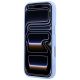 5. Etui Guess Grained Triangle Logo MagSafe na iPhone 18 Pro Max / 17 Pro Max - niebieskie