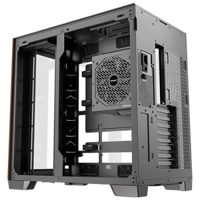 7. Antec C8 Curve Wood Full Tower Czarny, Przezroczysty, Drewno