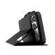 8. Etui Puro Wallet Stand na iPhone 17 Pro z ekoskóry, z klapką, portfelem i funkcją podstawki - czarne