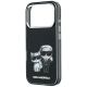 6. Etui Karl Lagerfeld Smooth Karl & Choupette Bodies Sketch MagSafe do iPhone 18 Pro / 17 Pro - czarne
