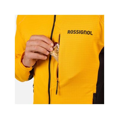 4. Bluza męska ROSSIGNOL BLACKSIDE MIX FZH FLEECE żółta