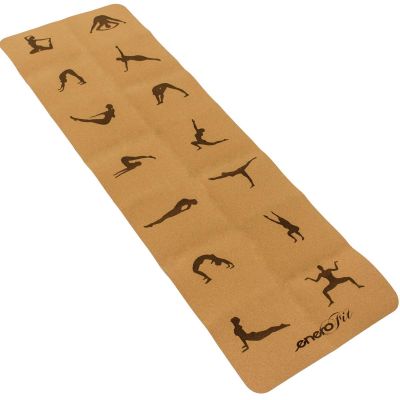 8. KORKOWA MATA DO JOGI SKŁADANA 183x61x0.4CM ENERO FIT