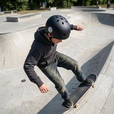 28. KASK SKATE KATANA CZARNY R.S ENERO PRO