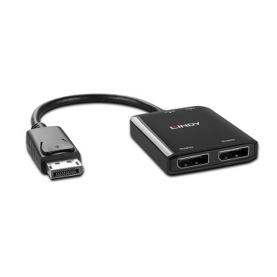 4. Lindy 38430 huby i koncentratory DisplayPort 21600 Mbit/s Czarny