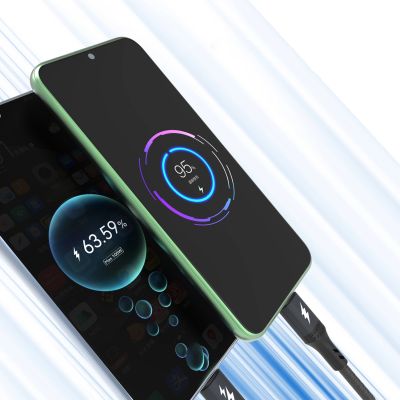 7. Kabel Dudao L3F 2w1 100W 1,2m 2 x USB-C - czarny