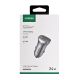 2. Ugreen ładowarka samochodowa USB Typ C / USB 24W Power Delivery Quick Charge szary (30780)