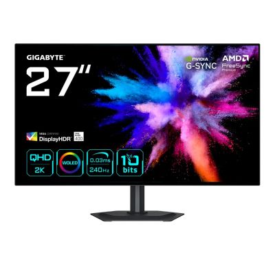 6. MONITOR GIGABYTE WOLED 27" GO27Q24 QHD 240Hz