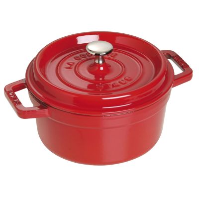 Garnek żeliwny okrągły Staub - Czerwony, 2.2 ltr