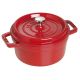 Garnek żeliwny okrągły Staub - Czerwony, 2.2 ltr