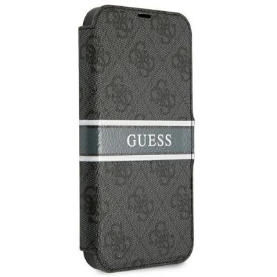 3. Etui Guess 4G Stripe na iPhone 13 Pro / iPhone 13 - szare