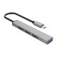 Hub USB-C Orico AH-13 stacja dokująca 1x USB-A 3.0 + 3x USB-A 2.0 - szary