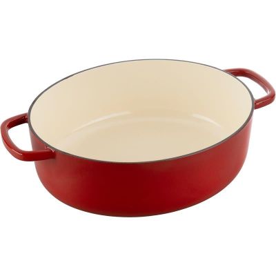 3. Garnek żeliwny owalny BALLARINI BELLAMONTE 75003-566-0 - 5,5 ltr czerwony