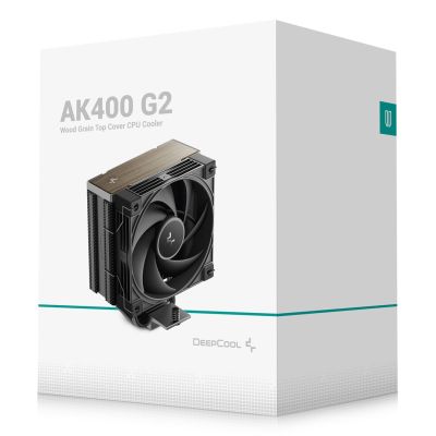 9. DeepCool AK400 G2 Procesor Chłodnica powietrza 12 cm Czarny 1 szt.