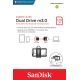 Pendrive SanDisk ULTRA SDDD3-128G-G46 (128GB; microUSB, USB 3.0; kolor szary)