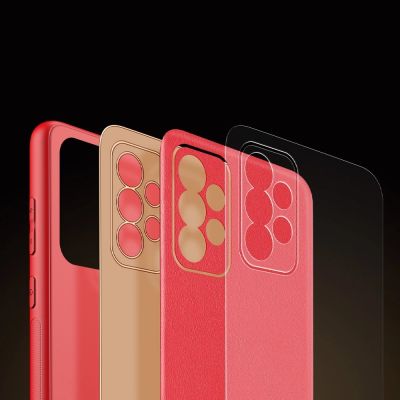 10. Dux Ducis Yolo eleganckie etui pokrowiec ze skóry ekologicznej Samsung Galaxy A72 4G czerwony