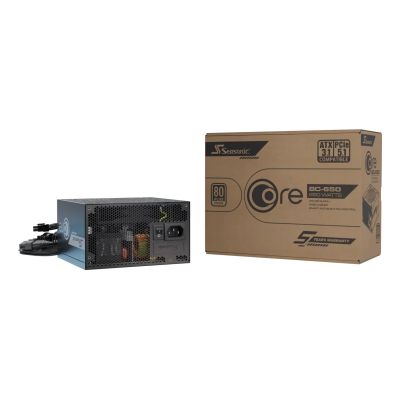 13. Seasonic CORE BC-650 moduł zasilaczy 650 W 20+4 pin ATX ATX Czarny