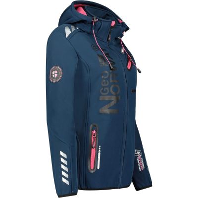2. Kurtka softshell Geographical Norway (WU4009F/GN NAVY/F.-PINK)