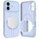 2. Etui Tech-Protect Silicone MagSafe na iPhone 17 - niebieskie
