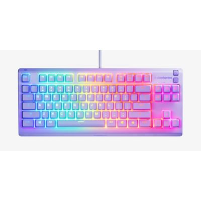 2. Klawiatura SteelSeries Apex 3 TKL US, kolor lawendowy