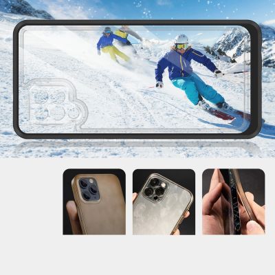 3. Clear 3in1 etui do Samsung Galaxy A42 5G żelowy pokrowiec z ramką czarny