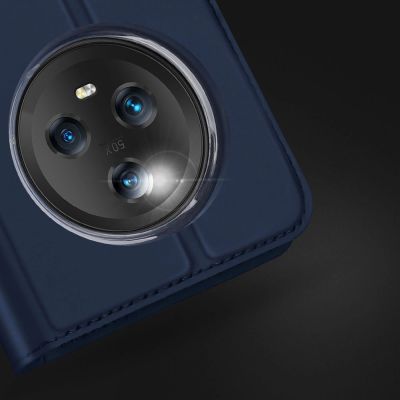 13. Dux Ducis Skin Pro etui do Honor Magic5 pokrowiec z klapką portfel na kartę podstawka niebieskie