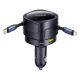 5. Ładowarka samochodowa Baseus Enjoyment Max 90W 2x USB-C + kabel USB-C i Lightning – czarna