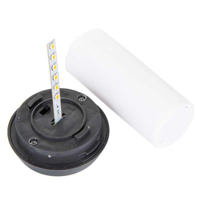 7. POCHODNIA LAMPA SOLARNA TAŃCZĄCE PŁOMYKI 12 LED SMD 7,5x7,5x46,5CM SZARA