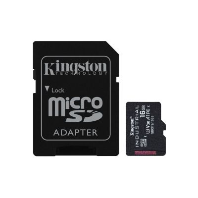 KINGSTON microSDHC 16GB Industrial C10 A1 pSLC Card