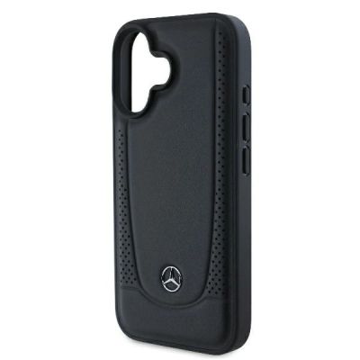 6. Etui Mercedes Leather Urban na iPhone 16 - czarne