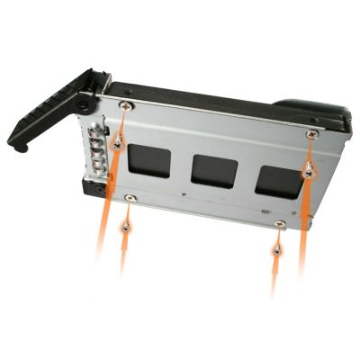 7. Płyta montażowa IcyDock 4x6,3cm SATAI-III/SAS w 1x5,25" HDD/SSD