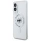 2. Etui Karl Lagerfeld Button Choupette Head Printed Logo MagSafe na Samsung Galaxy S25 Edge - białe