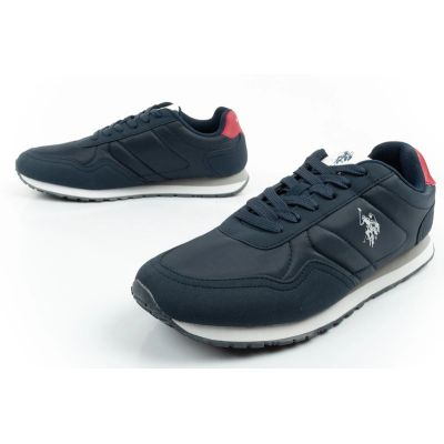 8. U.S Polo Assn buty sportowe sneakersy męskie modne wygodne granatowe