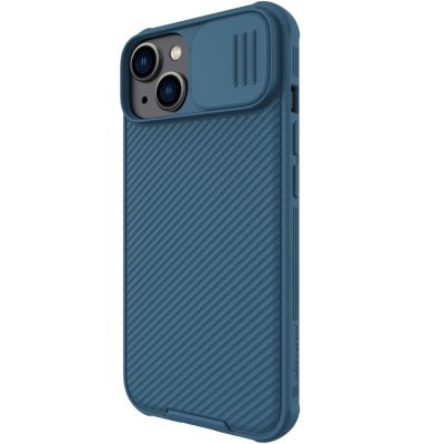 4. Nillkin CamShield Pro Magnetic Case etui iPhone 14 Plus pokrowiec osłona na aparat kamerę niebieski (z MagSafe)