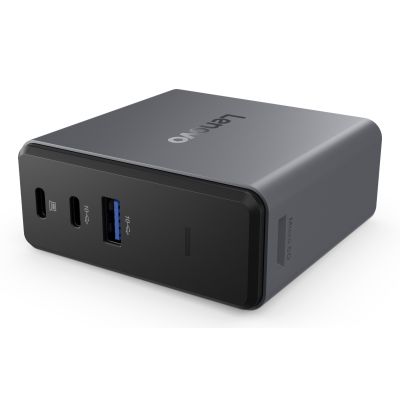 5. Lenovo X9 Charging GaN Dock Przewodowa USB 3.2 Gen 2 (3.1 Gen 2) Type-C Szary