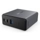 5. Lenovo X9 Charging GaN Dock Przewodowa USB 3.2 Gen 2 (3.1 Gen 2) Type-C Szary