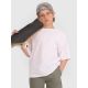 T-shirt oversize gładki chłopięcy 4F 4FJWAW25TTSHM2411-10S