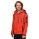 5. Kurtka sportowa męska Geographical Norway Techno MEN 056 BS3 z regulowanym kapturem wodoodporna czerwona (WU1060H/GN)