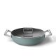 6. Smeg DPF2812EGM Pfanne, 28 cm, Keramik, Edelstahlgriffe, Smaragdgr?n
