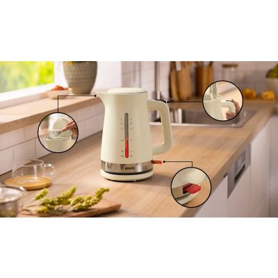 2. Czajnik Bosch MyMoment TWK4M227 (2400W; kremowy)