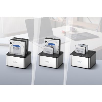 10. Digitus Stacja dokująca USB 3.0 z dwoma dyskami twardymi SATA 2,5"/3,5